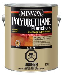 Vernis polyuréthane pour plancher, satin, 600 pi², 3,78 l