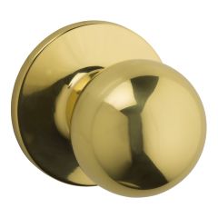 Knob - Regina - Indoor - Passage - Polished Brass