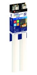 Tube fluorescent, triphosphore, 48", T8, 32 W, 2/pqt