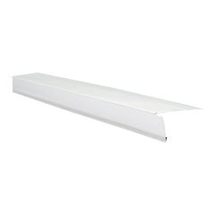 Aluminum Roof Edge – 2.5" x 10' – White