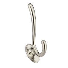 Transitional Metal Hook - Brushed nickel - 34 mm x 128 mm