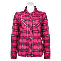 Chemise à carreaux en flanelle pour femmes, rouge, grandeur X-grand