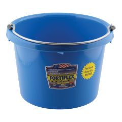 Grand seau à dos plat Fortiflex, bleu, 7,5 l, 10" x 8"