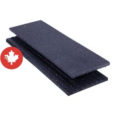 Rubber step cover – Non-Slip - Black - 12" x 36" x 3/4"