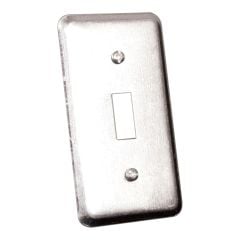 Plaque d'interrupteur en métal, 2 1/2" x 4" x 1 7/8", série 2020