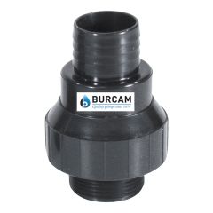 Check Valve - 1 1/4" and 1 1/2" - 1 1/4" ABS - Black