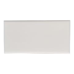 Tuile de céramique murale, blanc, lustré, 3" x 6", 16,47 pi², 136/pqt