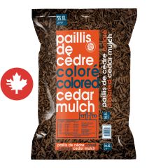 Paillis de cèdre, 56 l, 2 pi², brun foncé