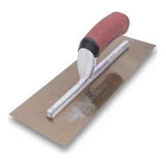 Truelle de finition, 13" x 5", manche courbé, acier