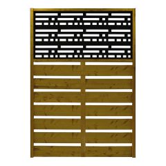 Panneau ajouré réversible, 49,5" x 2,5" x 70,75", Morse