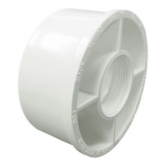 PVC/BNQ Reducer Adapter - 4" x 1 1/2" - White