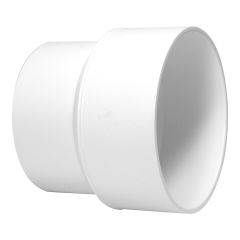 PVC/BNQ Reducer Coupling - 4" x 3" - Hub - White
