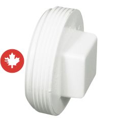 PVC/BNQ Cleanout Plug - 4" - White