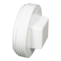PVC/BNQ Cleanout Plug - 4" - White