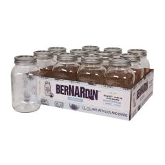 Standard Opening Mason Jar - 1 L - 12/Pkg