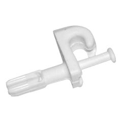 Back anchor clip with shield and screw