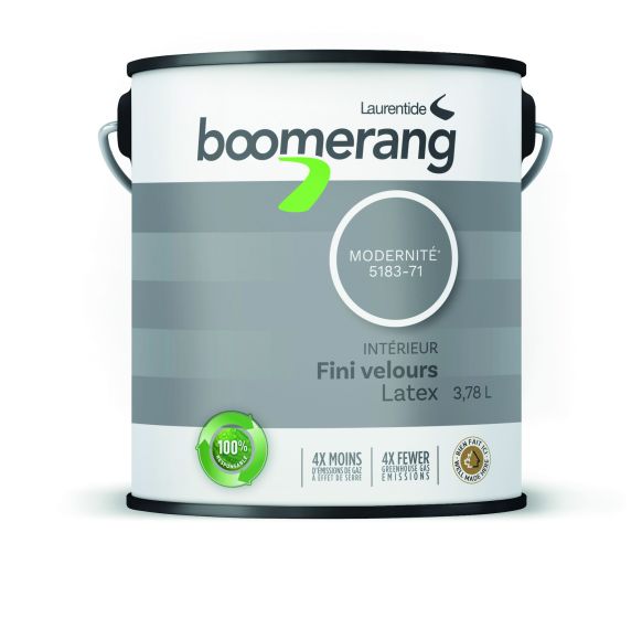 Boomerang Recycled Paint - Velvet Finish - Modernity - 3.78 l