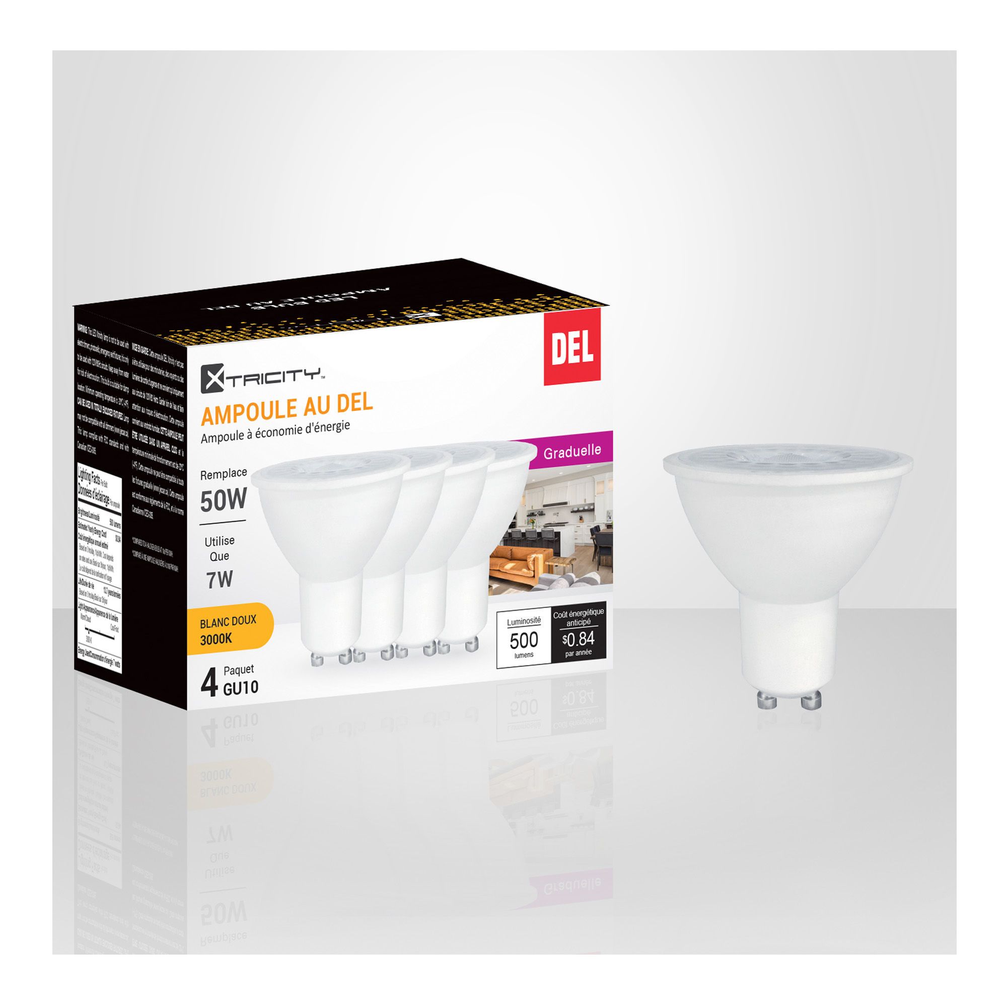 Ampoules DEL GU10 de XTRICITY BMR