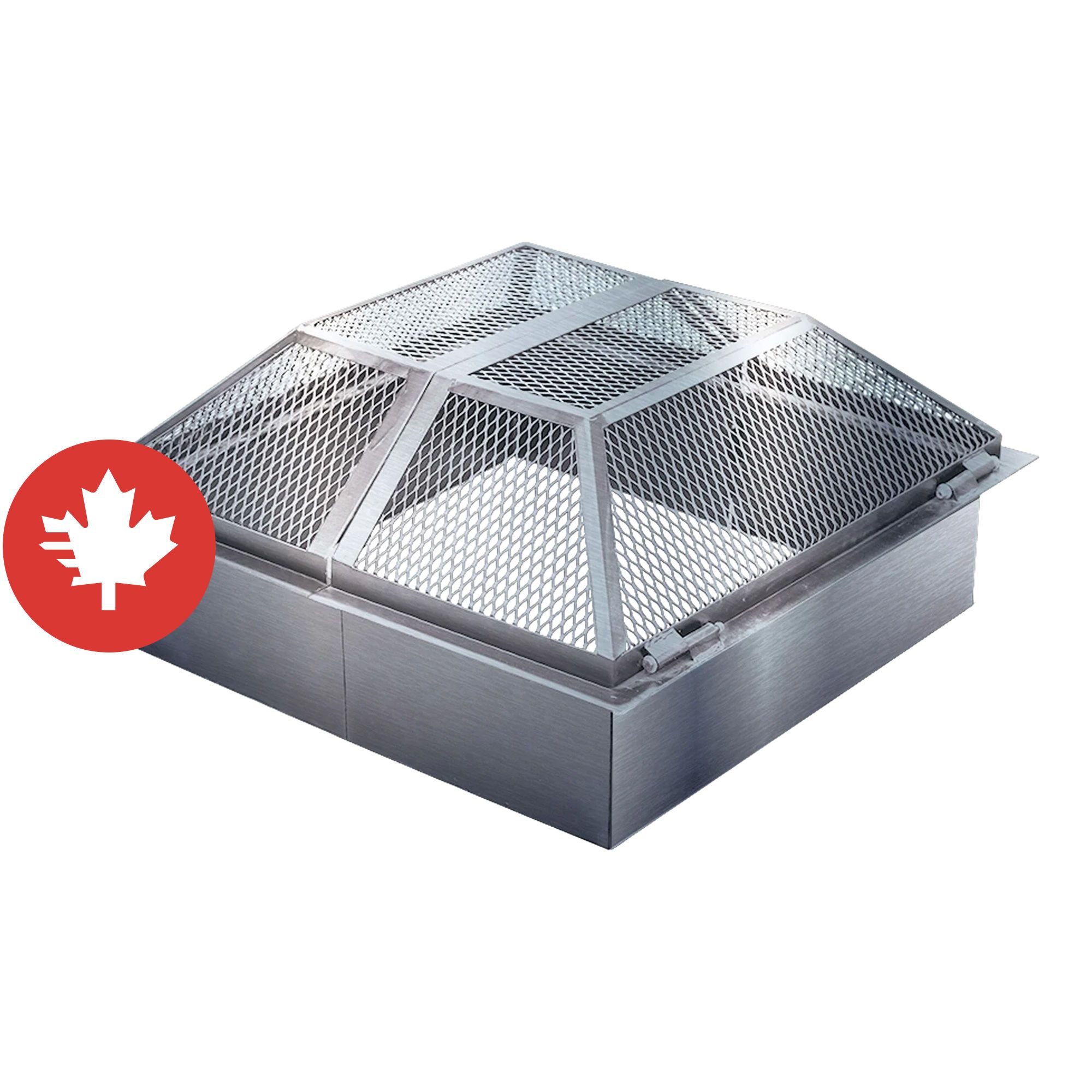 Pare-étincelles pour foyer Moderno/Urbania, Stainless en boîte de PATIO