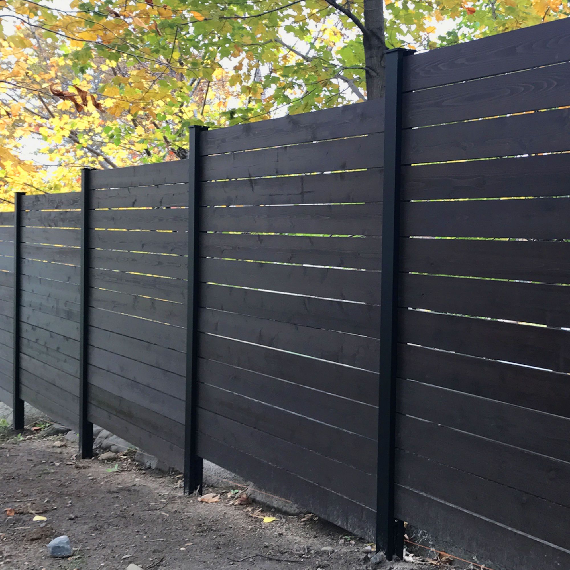 Black Rhs Post Fence Post Set - 96
