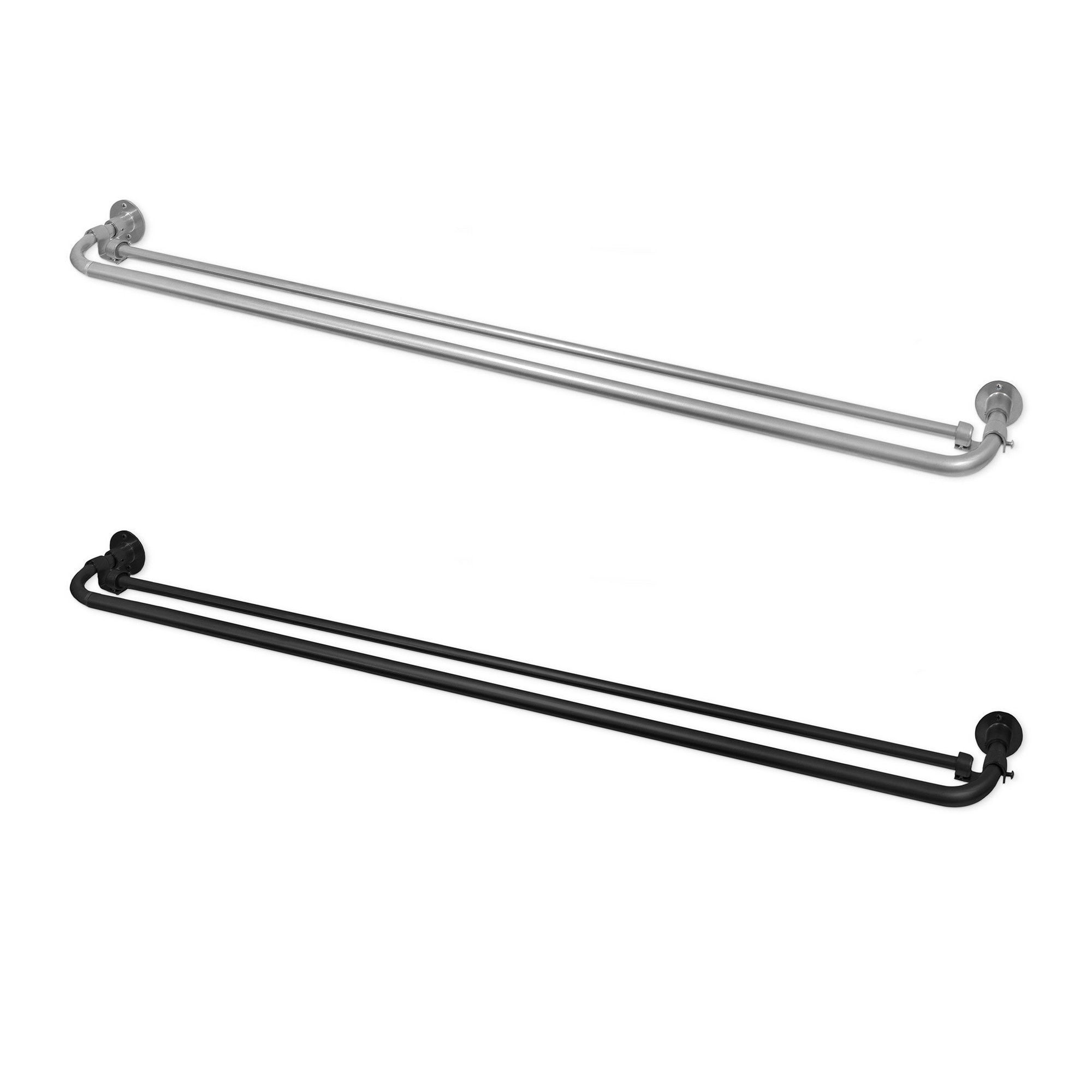 Bravatta. Porte-voilages Extensible Sans Ressort De 40 à 60 Cm Plat Barre Réglable Pour Rideaux