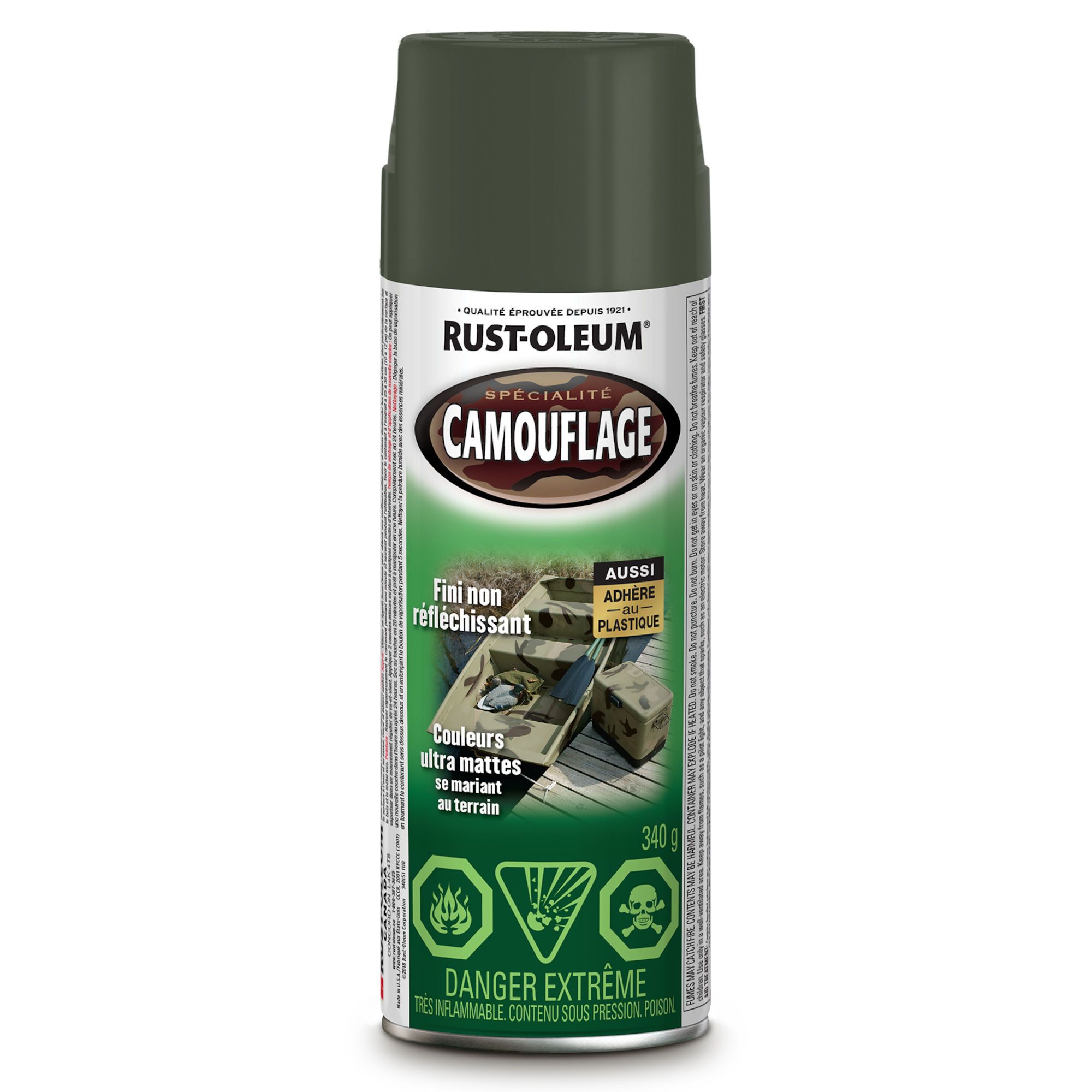 Camouflage Finish Spray Paint Army Green 340 g from RUSTOLEUM BMR