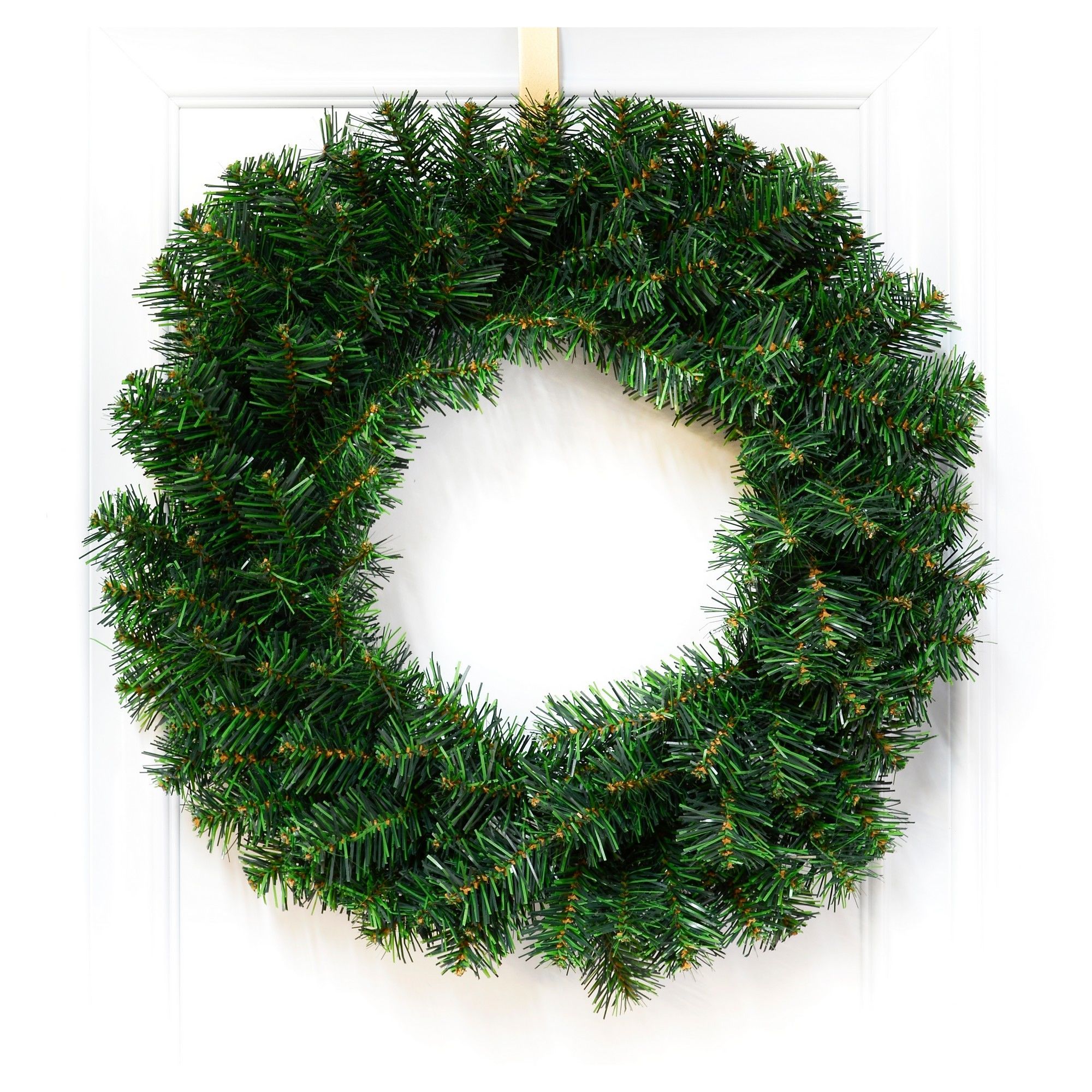 2022white × green christmas wreathe① Pine Wreath - 160 Tips - Green - 24