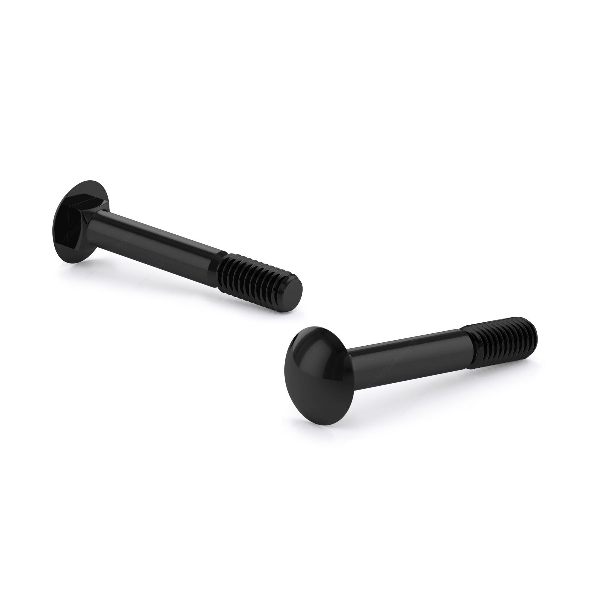 12-Pack 3/8 X 6 Inch Carriage Bolts - Black Coated Rustproof Bolts