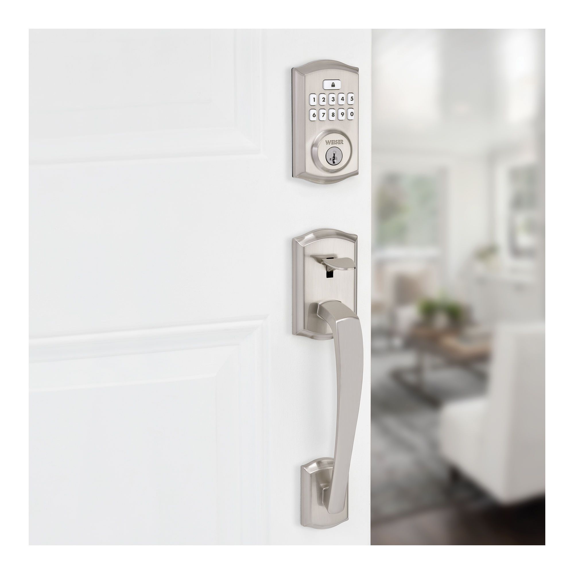 Keypad And Deadbolt Prescott/Katella Satin Black from WEISER BMR