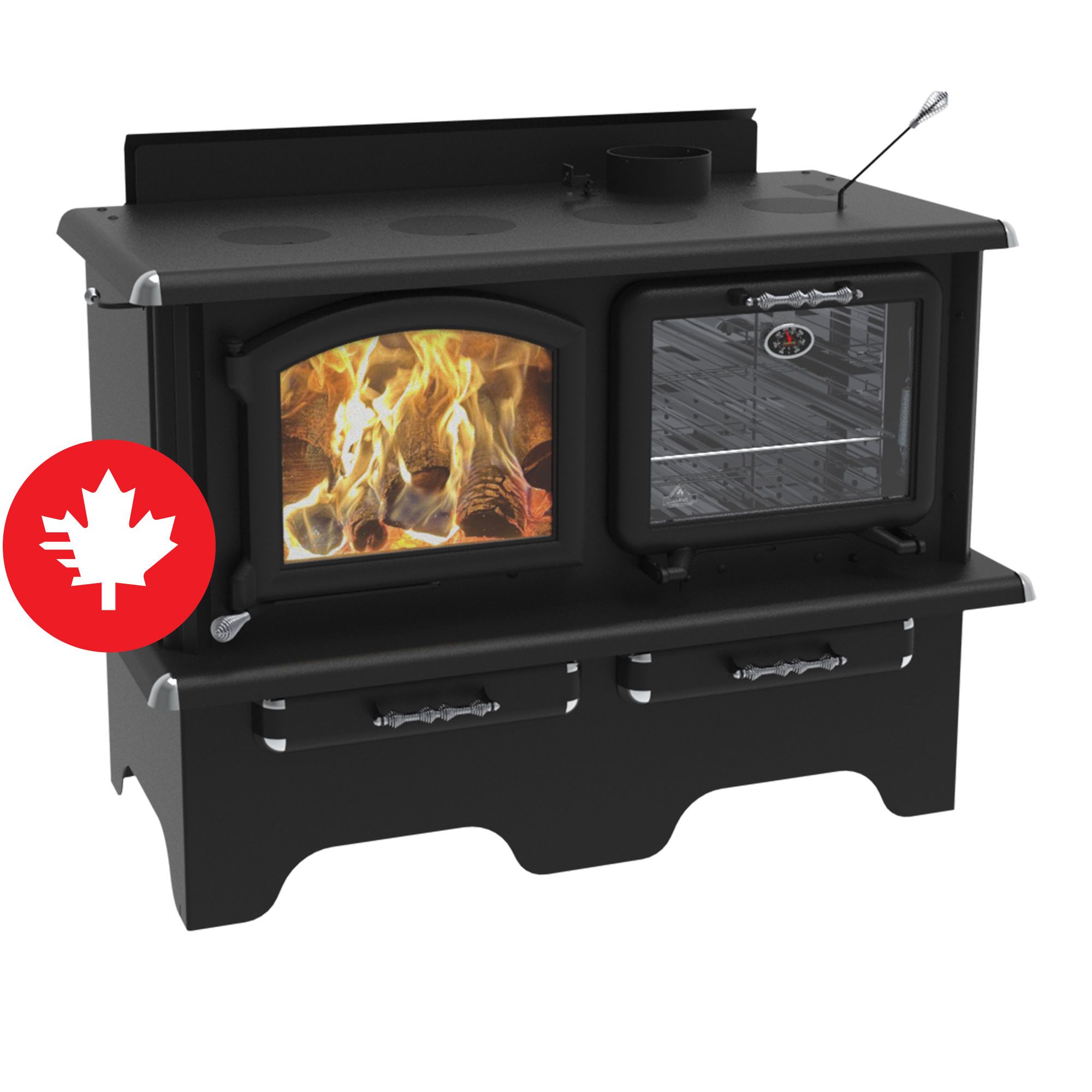 NATAL DESIGN × WOOD FUEL BONBE MAT 2P SBI Front Air Tube - Enerzone/Osburn/Valcourt (PL72049)