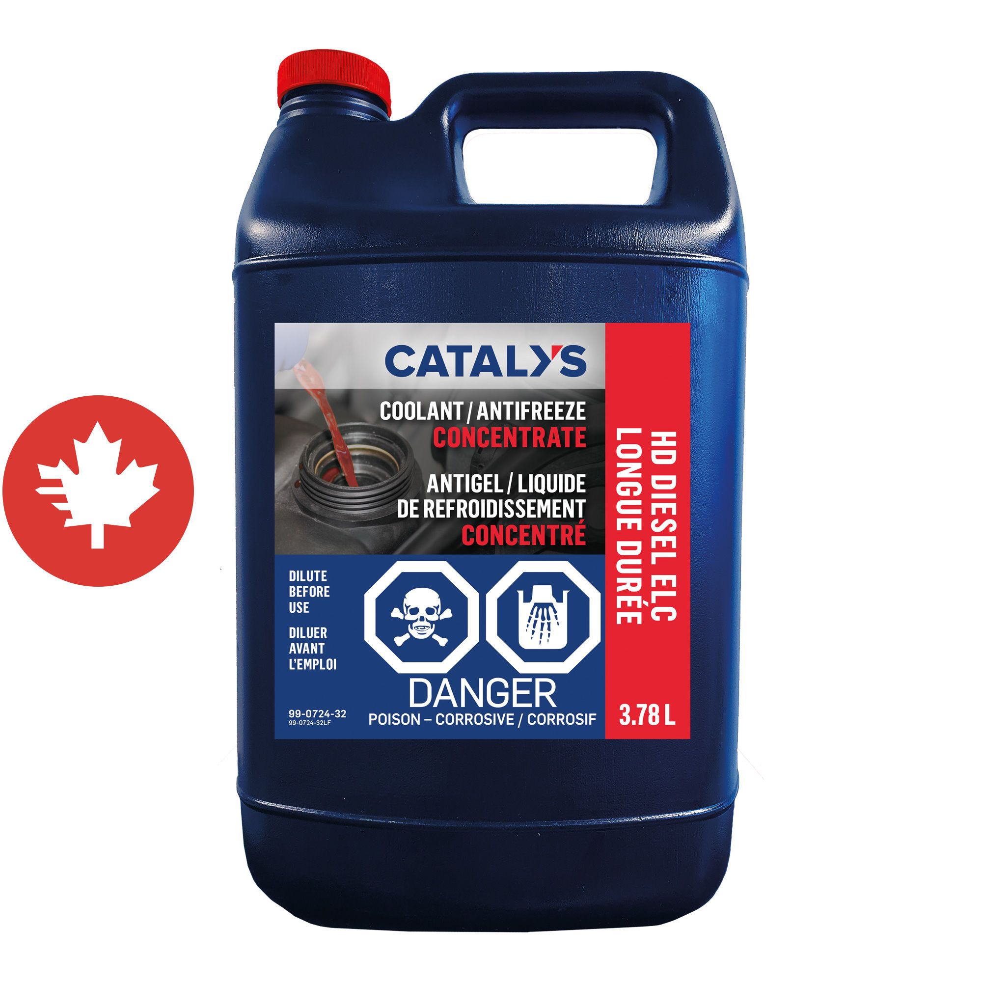 Antifreeze/Coolant - Concentrate - HD - Red - 3,78 l from CATALYS