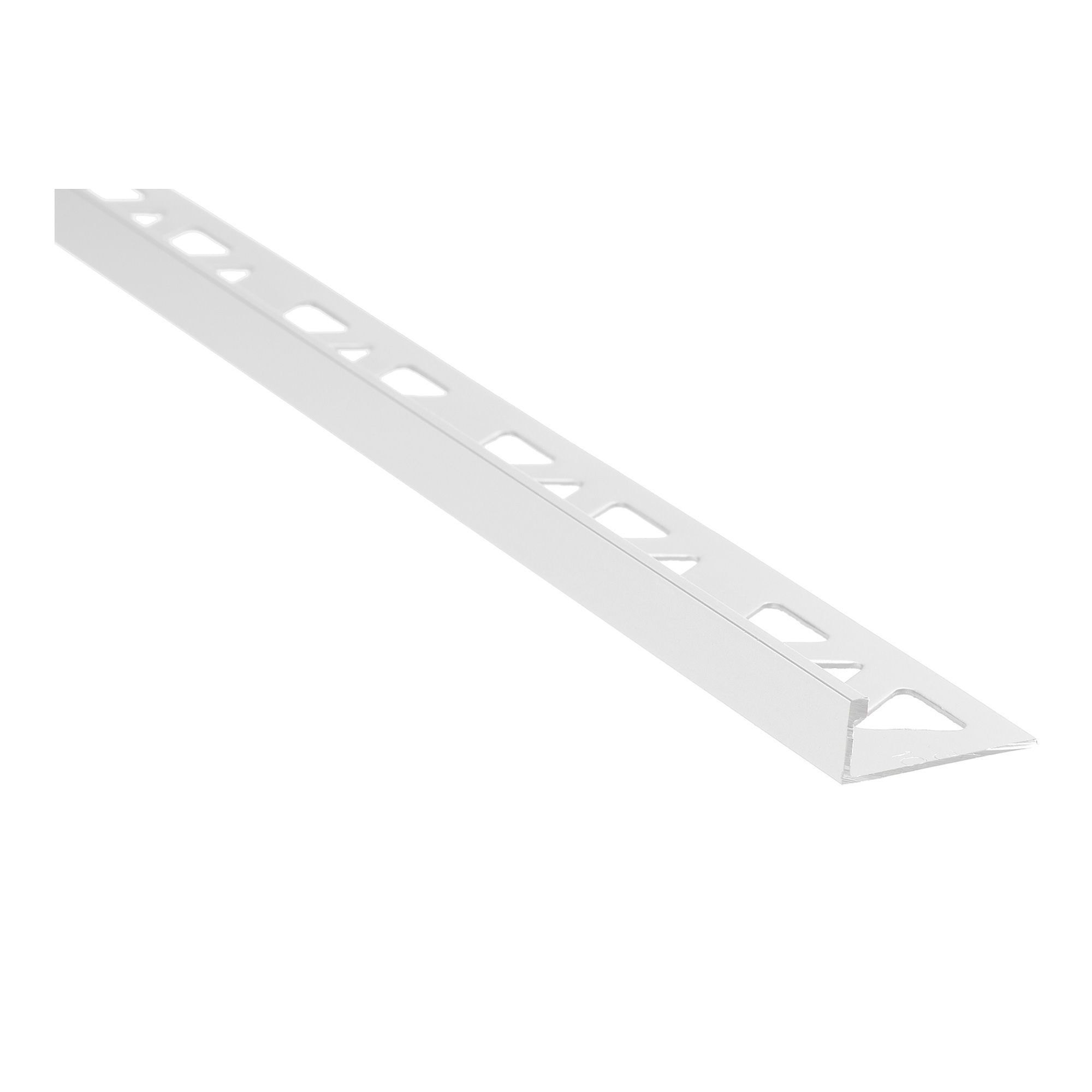 Tile Edge Aluminum White 8' x 3/8" from LOXCREEN BMR