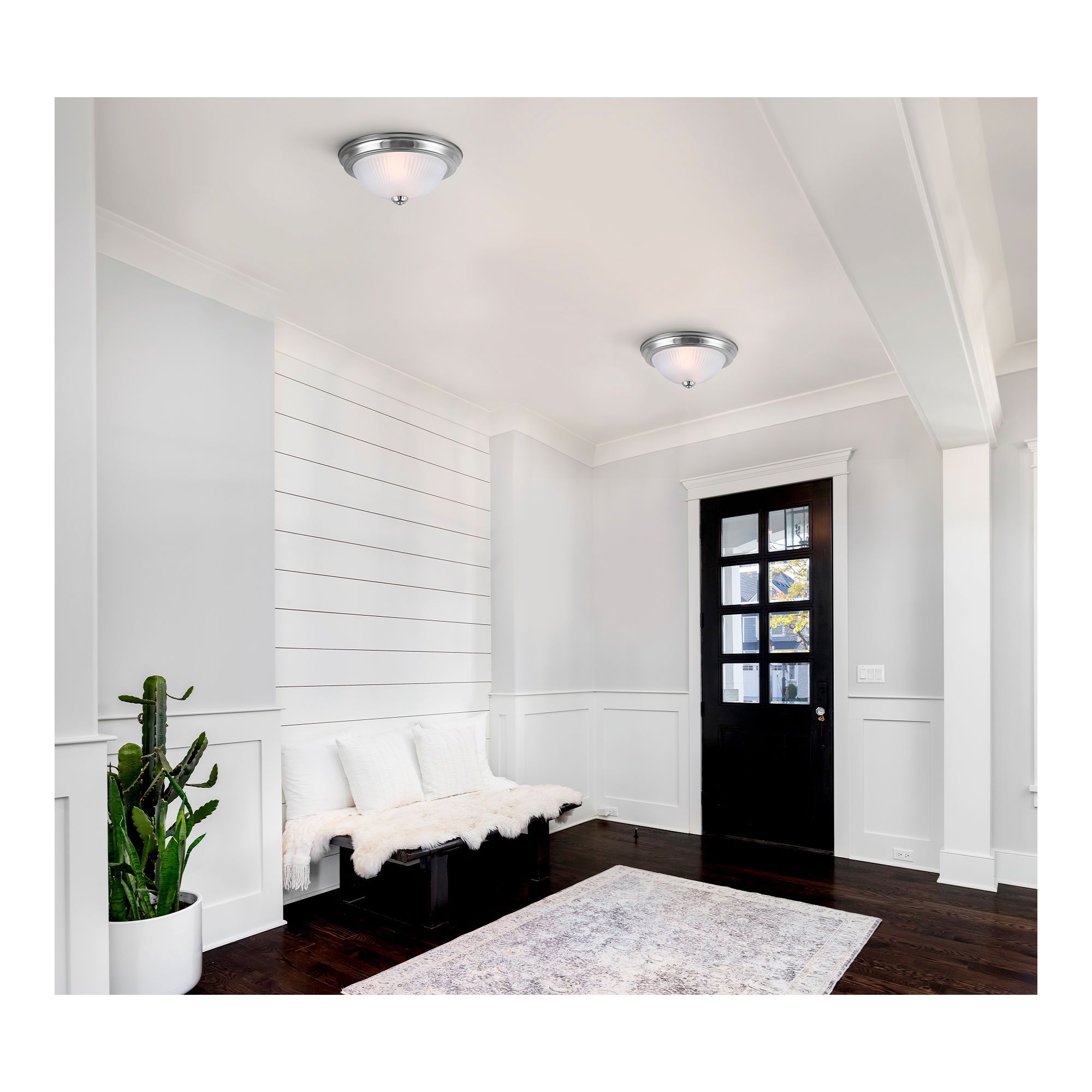 Flushmount – Xion - Brushed Nickel – 11” – 2/pkg from FIXEL | BMR