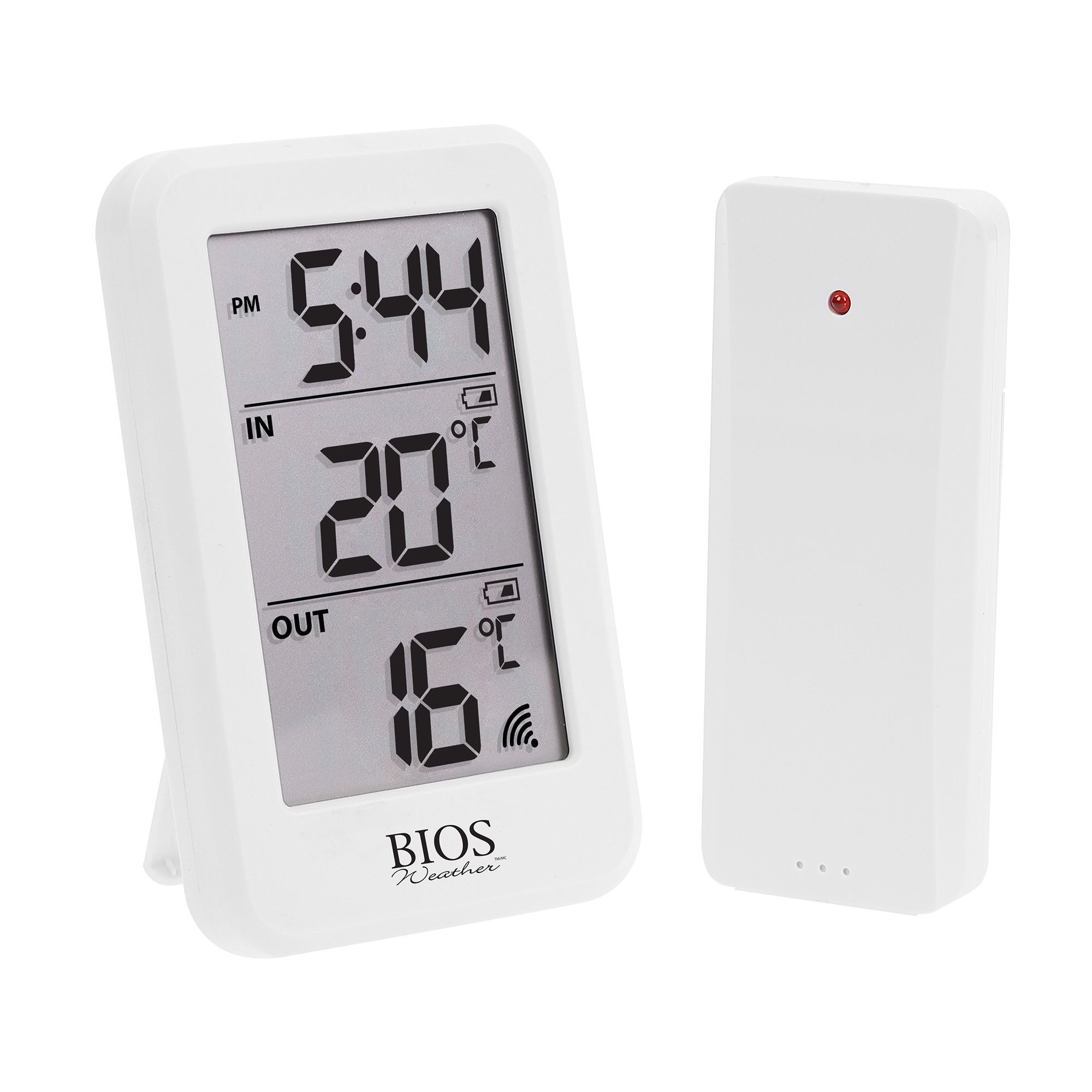 Station Météo Numérique Sans Fil - Thermomètre Intérieur/extérieur - Capteur Portée 36.6 M - Affichage LCD - Piles Non Incluses