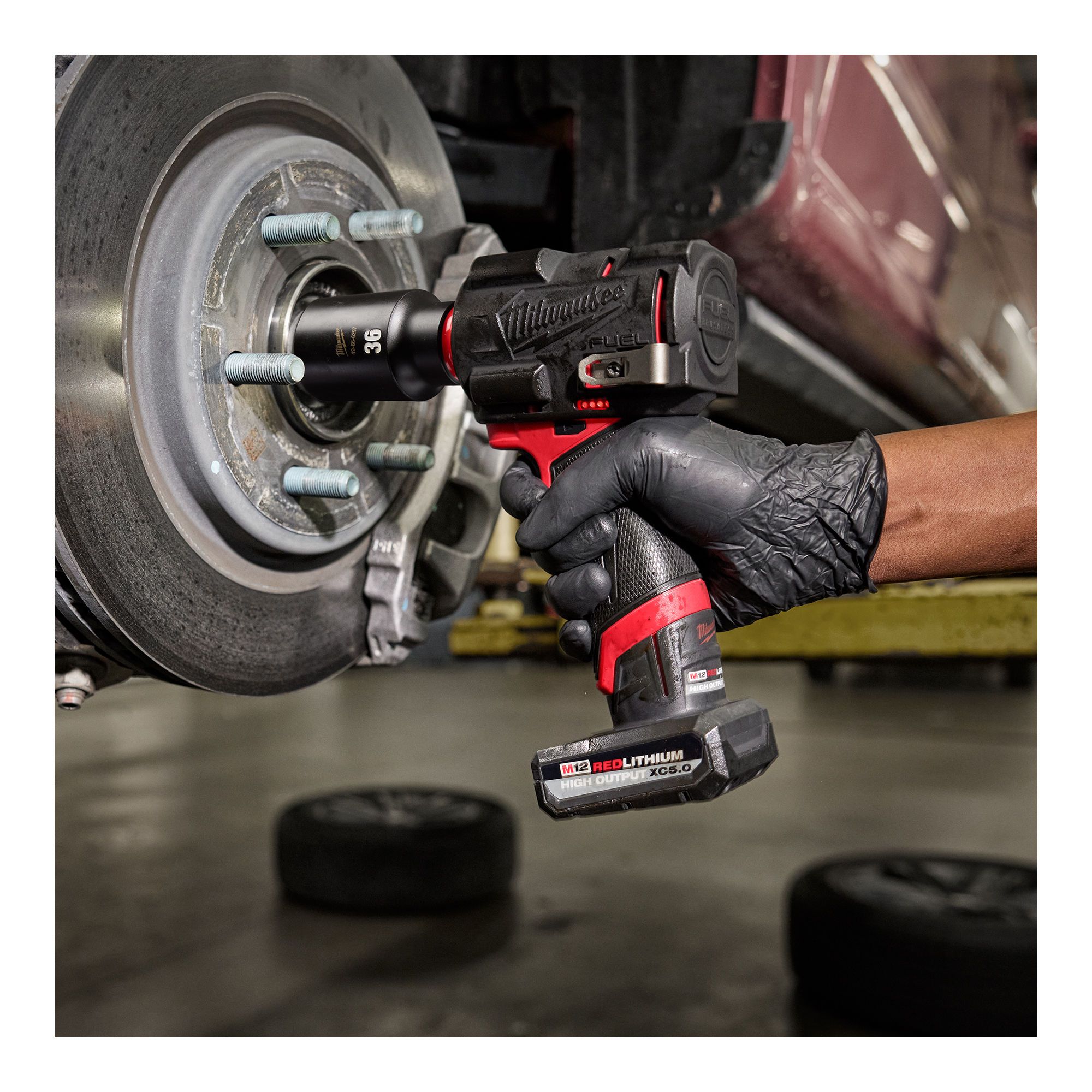 Milwaukee Impact Impact Wrench For Tire Lug Nuts Durable Non