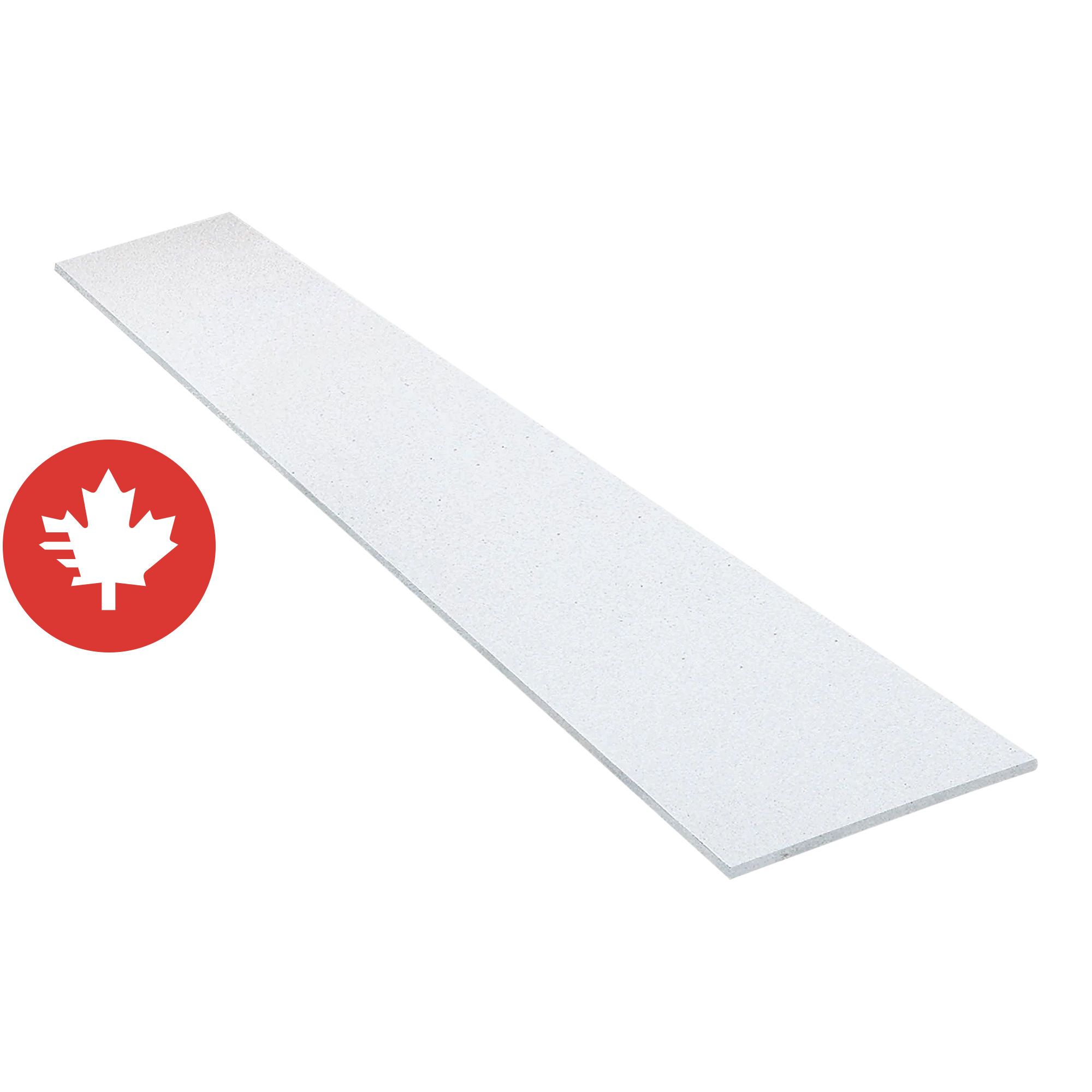 Tablette en mélamine Domtar, 12'' x 96'', blanc
