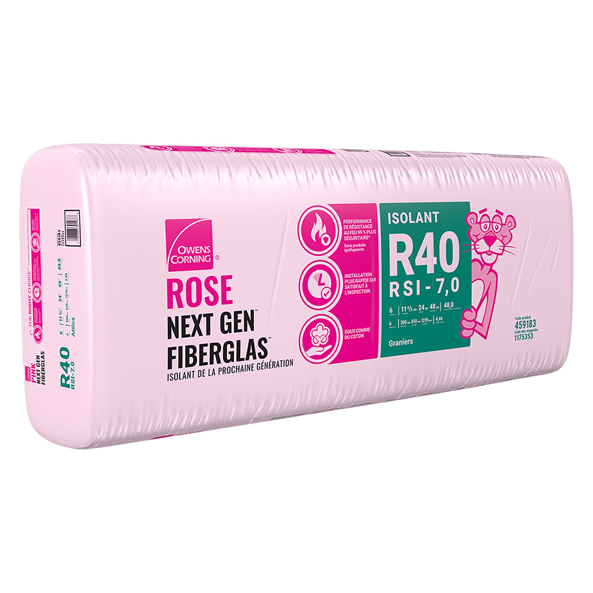 R-40 Pink Next Gen Fiberglas Insulation - 24