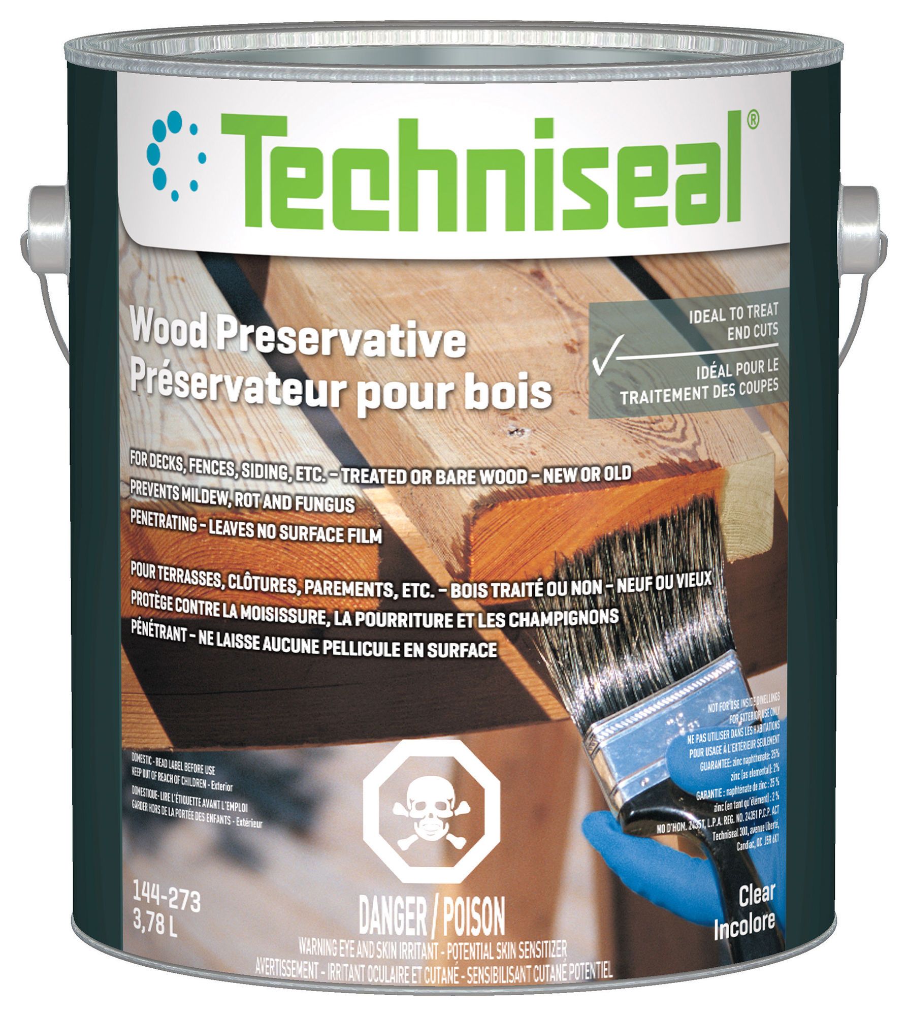 Timber Protector Paint Wood Preservative - 19 mΒ² - 3.78 l from TECHNISEAL | BMR