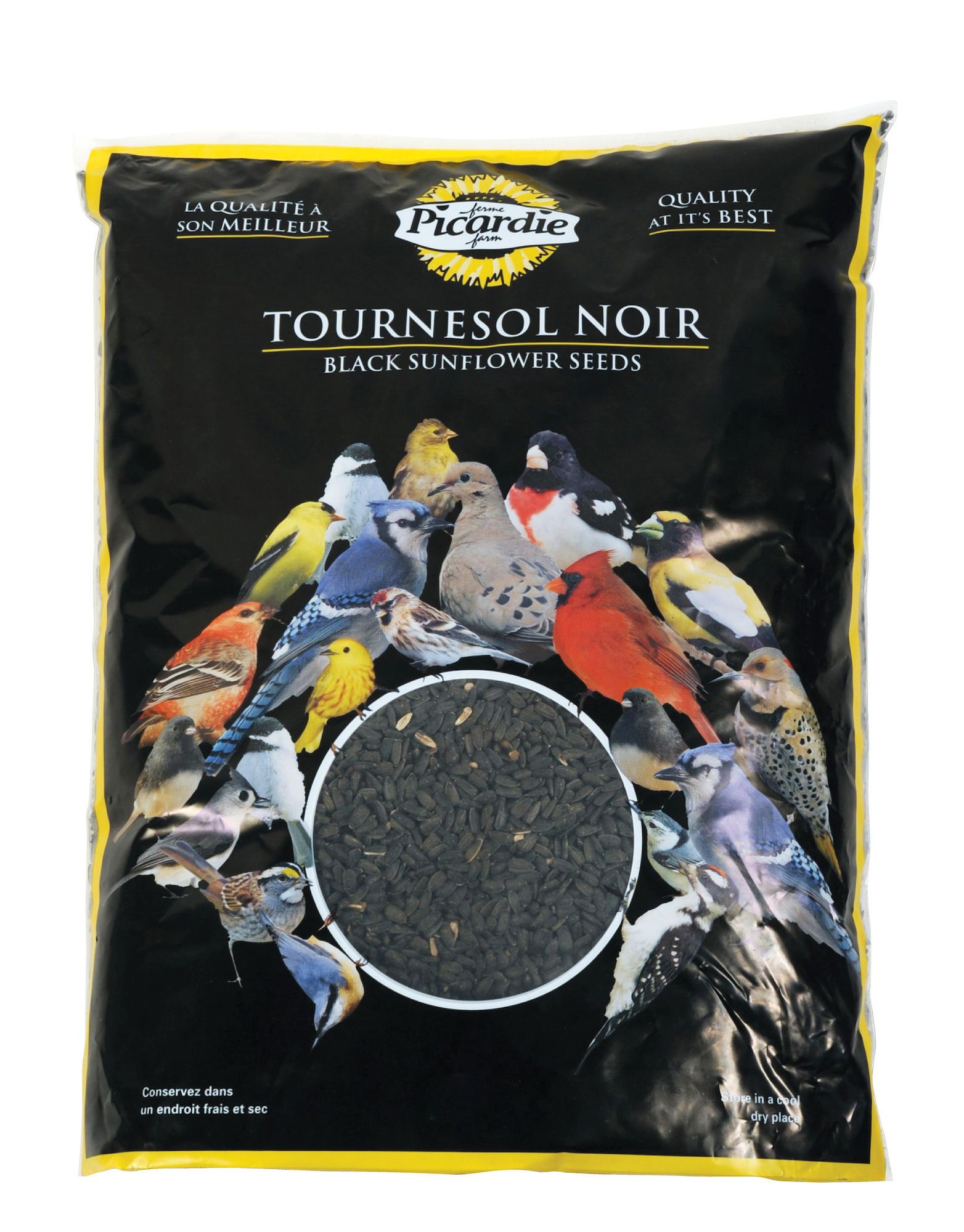 Black Sunflower Seeds for Wild Birds - 4 kg from PICARDIE | BMR