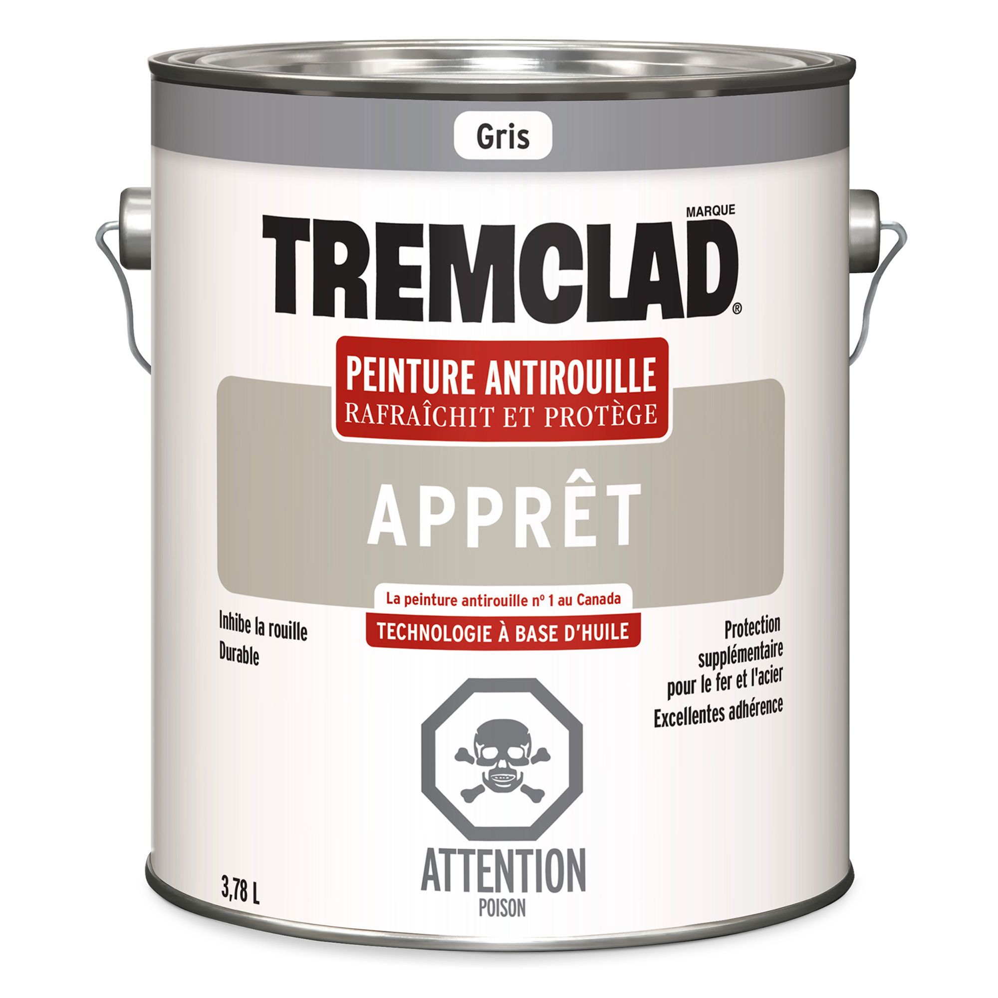 Tremclad Oil Based Rust Paint - Matte - Grey - 3.78 l from RUST-OLEUM | BMR