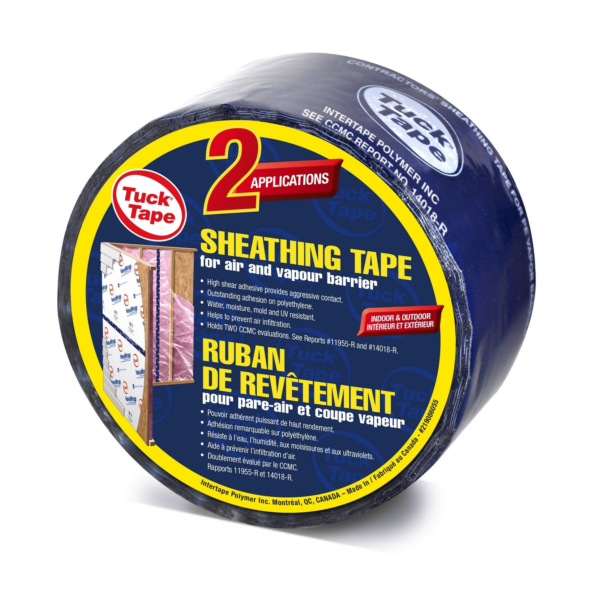 Vapor barrier sheathing tape from Tuck Tape BMR