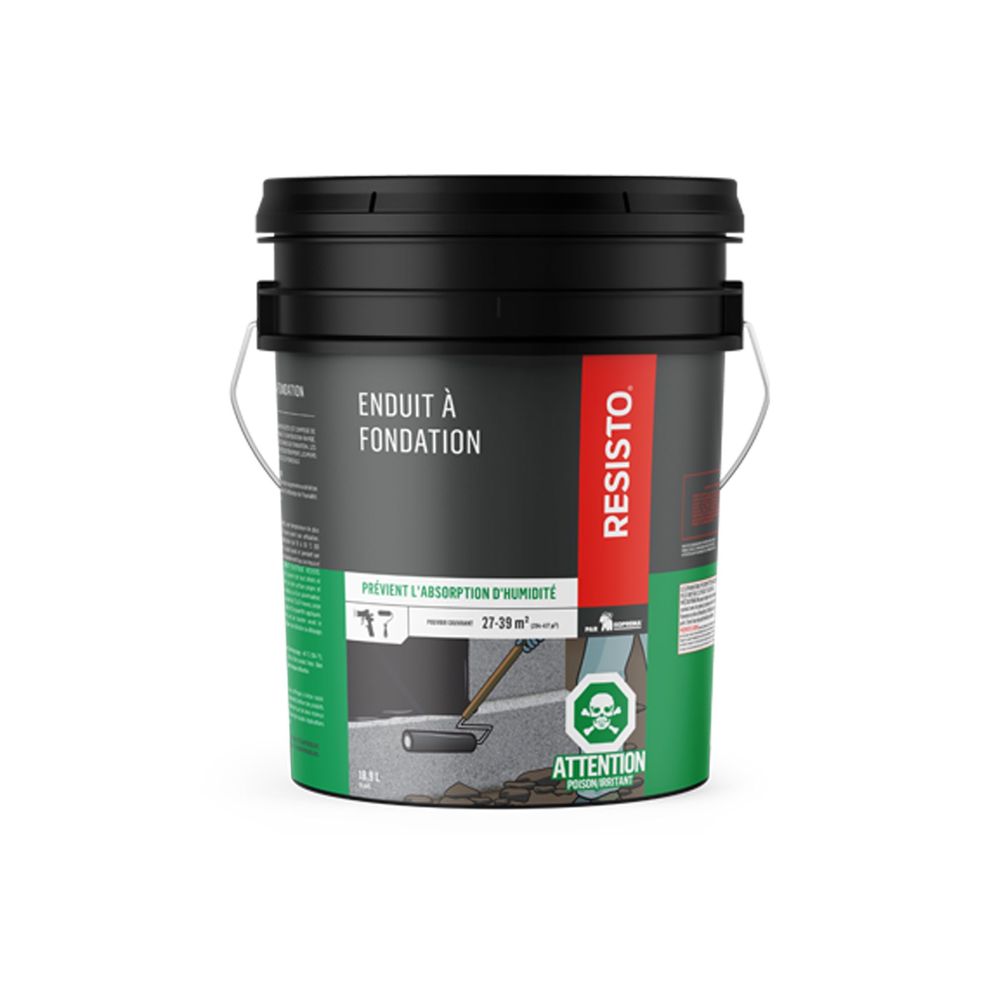 Enduit à fondation, 18,9 l de RESISTO BMR