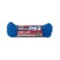 Corde Paracord 550 de nylon tressée en losange, bleu, 5/32" x 50'