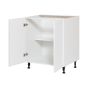 Caisson inférieur 2 portes, Shaker, blanc, 30" x 34 3/4" x 24"