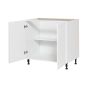 Caisson inférieur 2 portes, Shaker, blanc, 36" x 34 3/4" x 24"