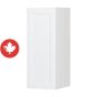 Caisson supérieur 1 porte Shaker, blanc, 12" x 30" x 12 1/2"