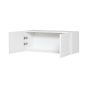 Caisson supérieur de frigo 2 portes, Shaker, blanc, 36" x 14" x 12 1/2"