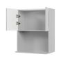 Caisson supérieur pour micro-ondes 2 portes, Shaker, gris, 24" x 30" x 15 5/8"