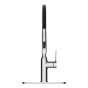 Kitchen Faucet - Retactable - Meda - Black/Chrome