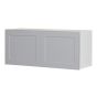Caisson supérieur de frigo 2 portes, Shaker, gris, 33" x 14" x 12 1/2"